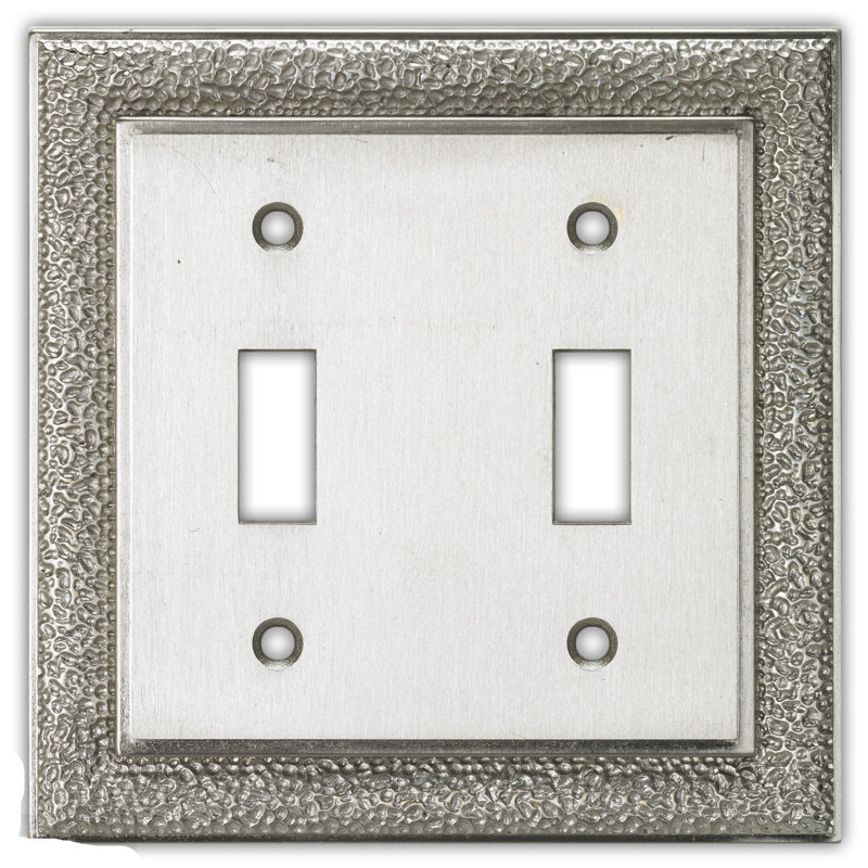 ClaireDeco Hammered 2Gang Toggle Light Switch Wall Plate Wayfair
